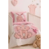 Набор Постельного белья для новорожденных девочек из 100% хлопка с ушками зайца