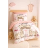 Набор постельного белья для новорожденных девочек, 100% хлопок, жираф