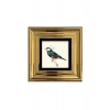 Yeşil Kuş Çerçeveli Taş Tablo 20 cm