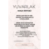 Yuvarlak Geometrik Siyah Desenli Duck Kumaş Masa Örtüsü 150x150 Cm