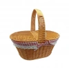 Round Lid Wicker Picnic Basket
