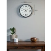 Zentime 36 Cm Gri Dekoratif Duvar Saati