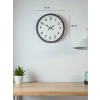 Zentime 36 Cm Gri Dekoratif Duvar Saati