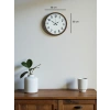 Zentime 36 Cm Brown Decorative Wall Clock