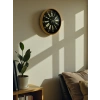 Zentime 36 Cm Brown Wall Clock