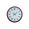 Zentime 36 Cm Kırmızı Dekoratif Duvar Saati