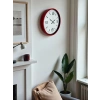 Zentime 36 Cm Kırmızı Dekoratif Duvar Saati