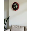 Zentime 36 Cm Kırmızı Dekoratif Duvar Saati