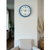 Zentime 36 Cm Blue Decorative Wall Clock