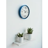 Zentime 36 Cm Blue Decorative Wall Clock
