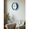 Zentime 36 Cm Blue Decorative Wall Clock