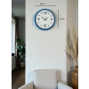 Zentime 36 Cm Blue Decorative Wall Clock