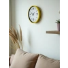 Zentime 36 Cm Sarı Dekoratif Duvar Saati