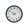 Zentime 36 Cm Black Decorative Wall Clock