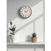 Zentime 36 Cm Turkuaz Dekoratif Duvar Saati