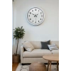 Zentime 40 Cm Beyaz Klasik Duvar Saati