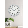 Zentime 40 Cm Beyaz Klasik Duvar Saati