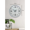 Zentime 40 Cm Beyaz Klasik Duvar Saati