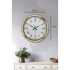 Zentime 40 Cm Gold Lüks Dekoratif Duvar Saati