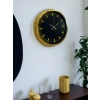 Zentime 40 Cm Gold Lüks Duvar Saati