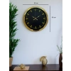Zentime 40 Cm Gold Lüks Duvar Saati