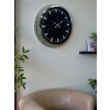 Zentime 40 Cm Krom Şık Duvar Saati