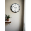 Zentime 40 Cm Black Elegant Wall Clock