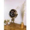Zentime Eskitme Vintage Üç Ayaklı Duvar Saati