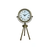 Zentime Eskitme Vintage Üç Ayaklı Masa Saati
