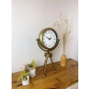 Zentime Eskitme Vintage Üç Ayaklı Masa Saati