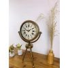 Zentime Eskitme Vintage Üç Ayaklı Masa Saati