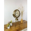 Zentime Eskitme Vintage Üç Ayaklı Masa Saati