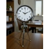 Zentime Chrome Stylish Three-Legged Table Clock