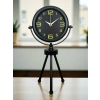 Zentime Siyah Zarif Üç Ayaklı Masa Saati