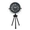 Zentime Siyah Zarif Üç Ayaklı Masa Saati