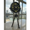Zentime Siyah Zarif Üç Ayaklı Masa Saati