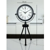 Zentime Siyah Zarif Üç Ayaklı Masa Saati