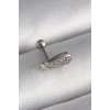 Zirkon Taşlı Çelik Kanat Tragus Piercing 6mm