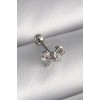 Zirkon Taşlı Çelik Tragus Piercing 6mm Uzunluk