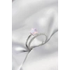 Zirkon Taşlı Pembe Halley Yüzük - Model