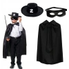 Zorro Pelerin Şapkası ve Maske Seti Çocuk Boy