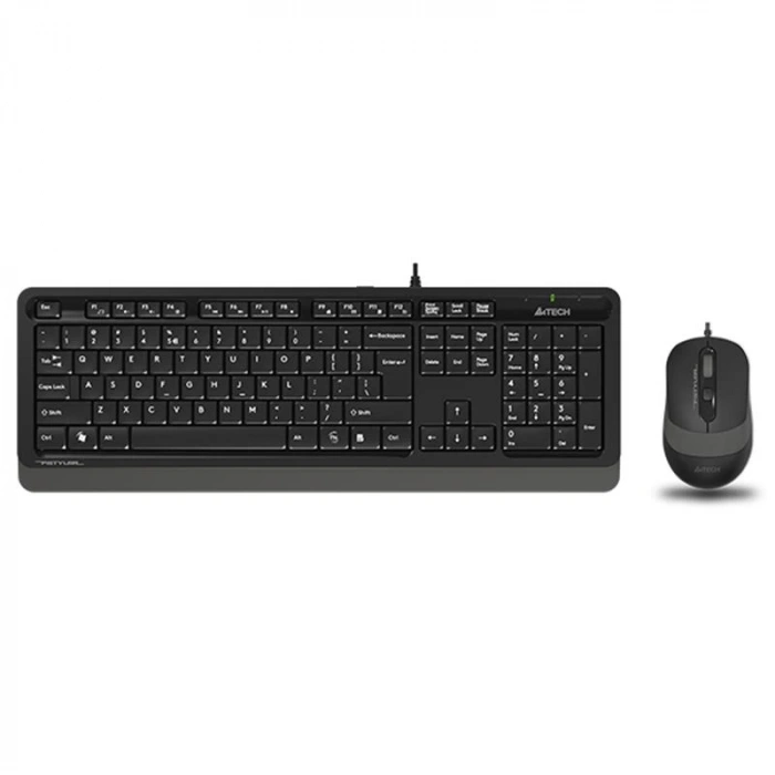 A4 Tech F1010 Q Usb Gri Mm Kablolu Klavye Mouse Set