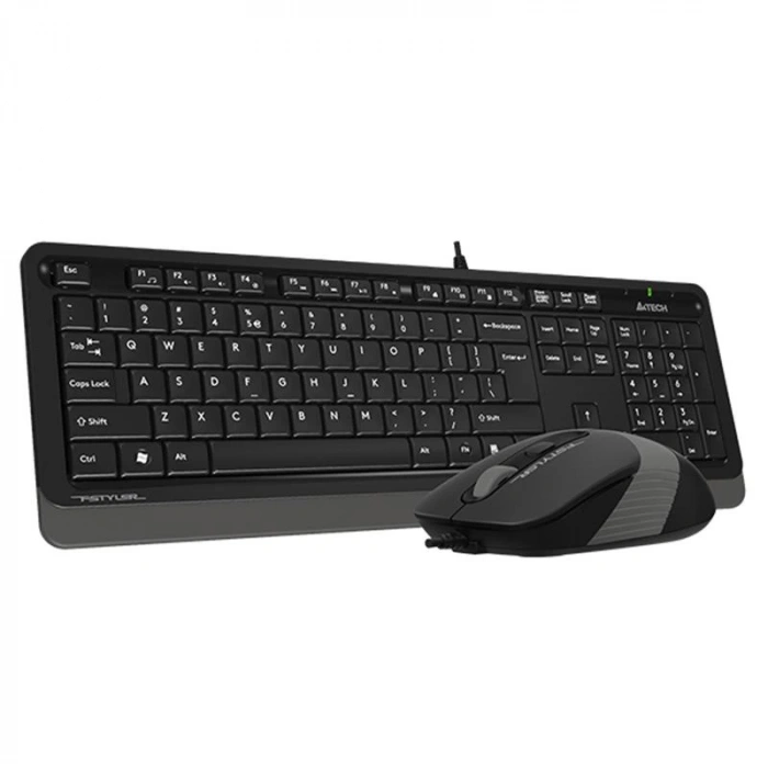 A4 Tech F1010 Q Usb Gri Mm Kablolu Klavye Mouse Set