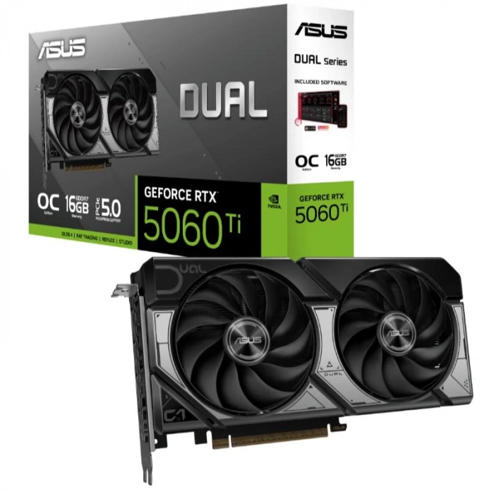 Asus Geforce Dual-rtx5060tı-o16g 16gb Gddr7 128bıt 1xhdmı 3xdp Ekran Kartı