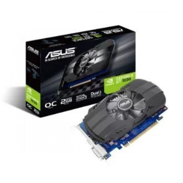 ASUS GEFORCE PH-GT1030-O2G 2GB GDDR5 64BIT 1XHDMI 1XDVI EKRAN KARTI