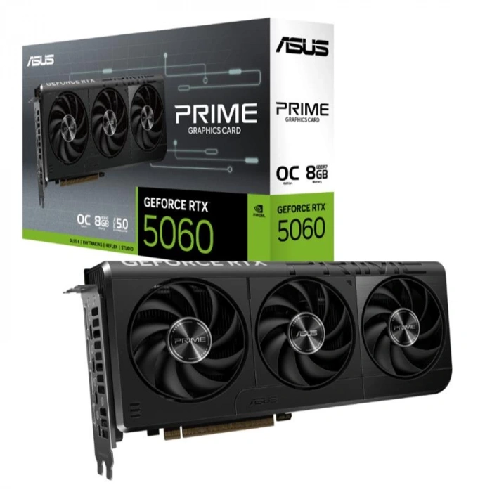 Asus Geforce Prıme-rtx5060-o8g 8gb Gdddr7 128bıt 1xhdmı 3xdp Ekran Kartı