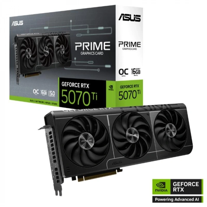 Asus Geforce Prıme-rtx5070tı-o16g 16gb Gddr7 256bıt 1xhdmı 3xdp Ekran Kartı