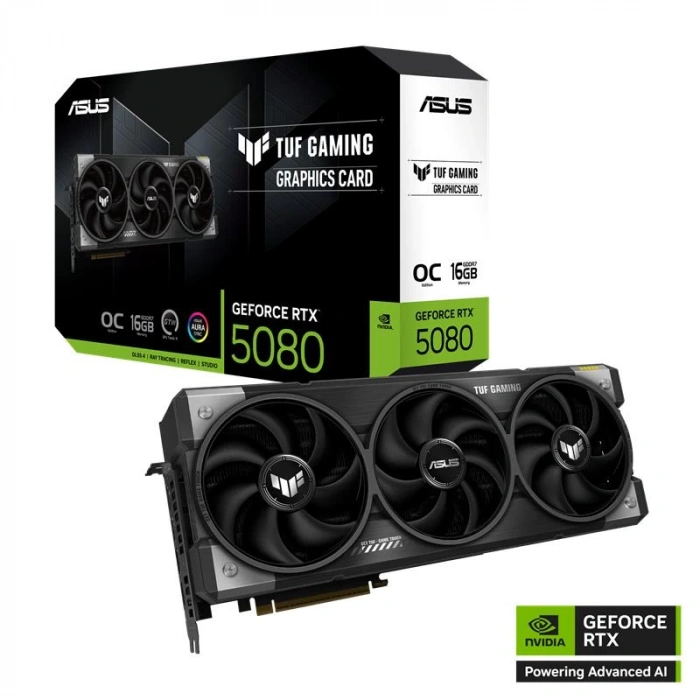 Asus Geforce Tuf-rtx5080-o16g-gamıng 16gb Gddr7 256bıt 2xhdmı 3xdp Ekran Kartı
