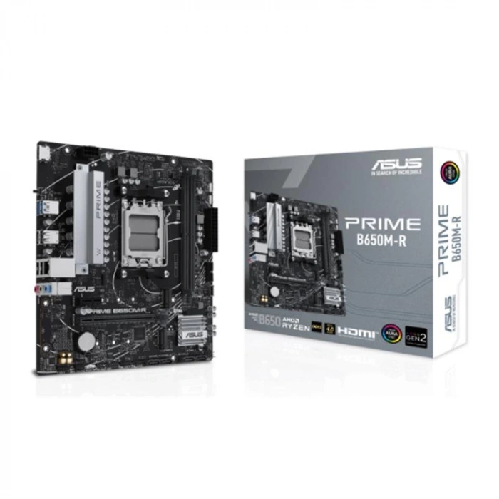 Asus Prıme B650m-r Ddr5 7200mhz 1xhdmı 2xm.2 Usb3.2 Matx Am5 (amd Am5 9000/8000/7000 Serileri İle Uyumlu)