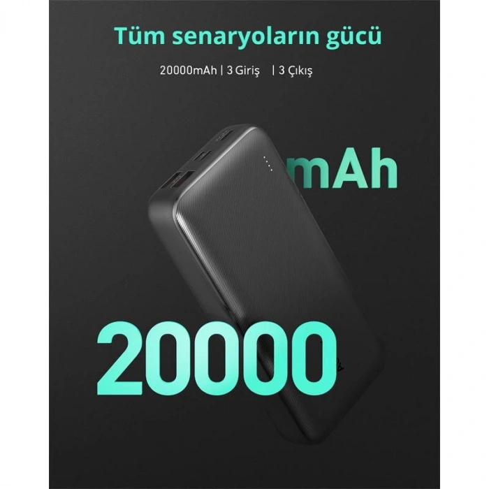 Aukey Pb-n74s-bk 22.5w 20000 Mah Pd Qc 3.0 Powerbank